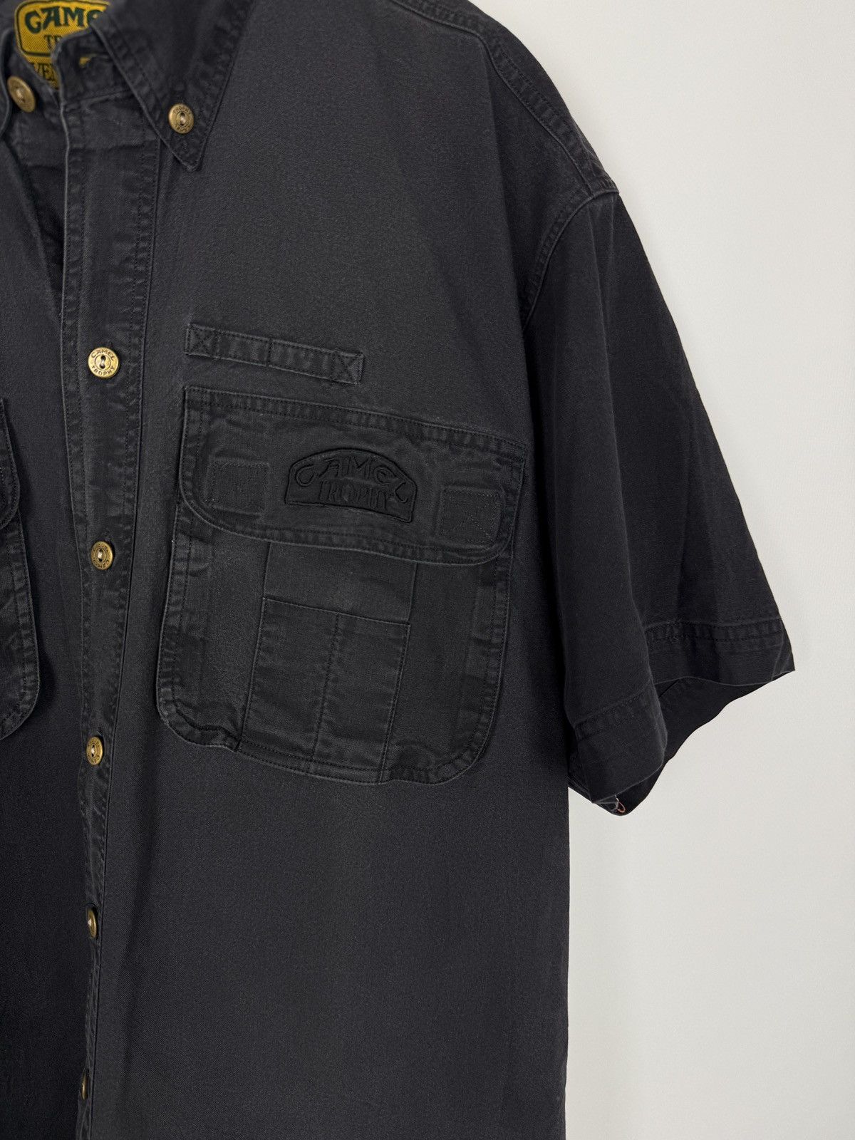 Camel 1990’s Vintage Camel Adventure Wear Cargo Pocket S/S Shirt Size US L / EU 52-54 / 3 - 3 Thumbnail