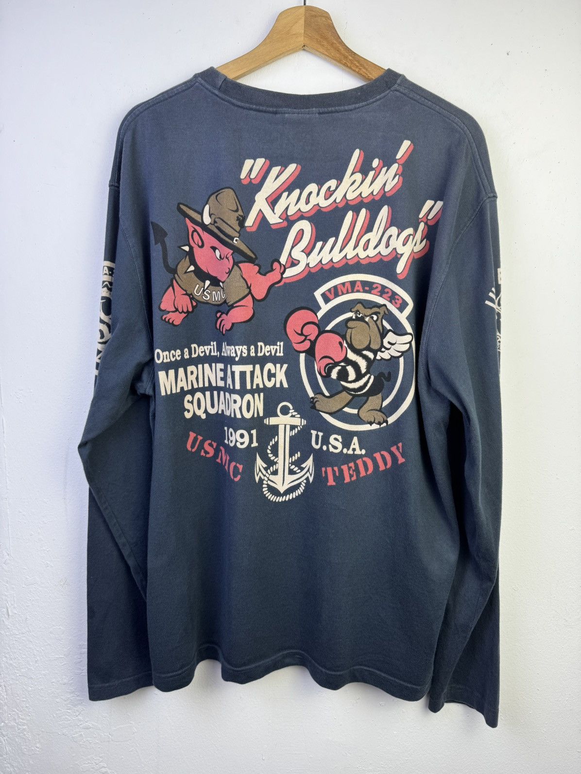 Tedman Ted Company Tedman's U.S. Marine Corps long-sleeve t-shirt. Size US L / EU 52-54 / 3 - 6 Thumbnail