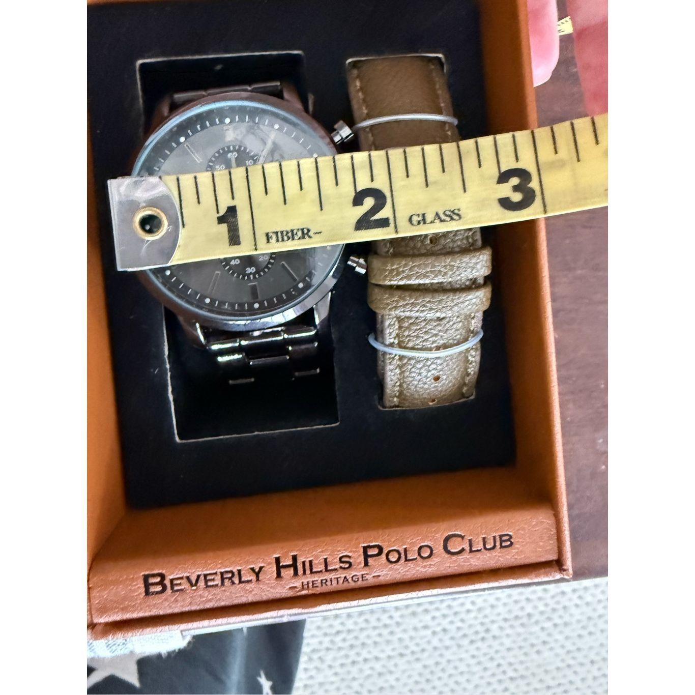 Beverly Hills Polo Club NIB Beverly Hills Polo Club Watch 2 Bands Gunmetal Line Brow Size ONE SIZE - 5 Thumbnail