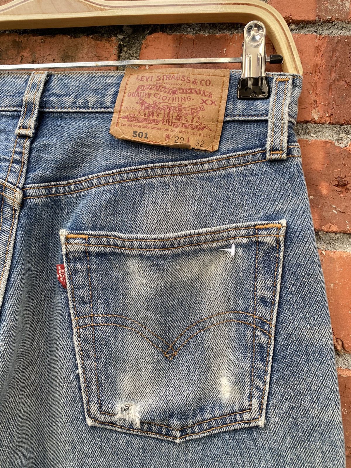 Levi's × Levi's Vintage Clothing × Vintage W30x29 Vintage levi's 501 made in USA Faded Size US 30 / EU 46 - 3 Thumbnail