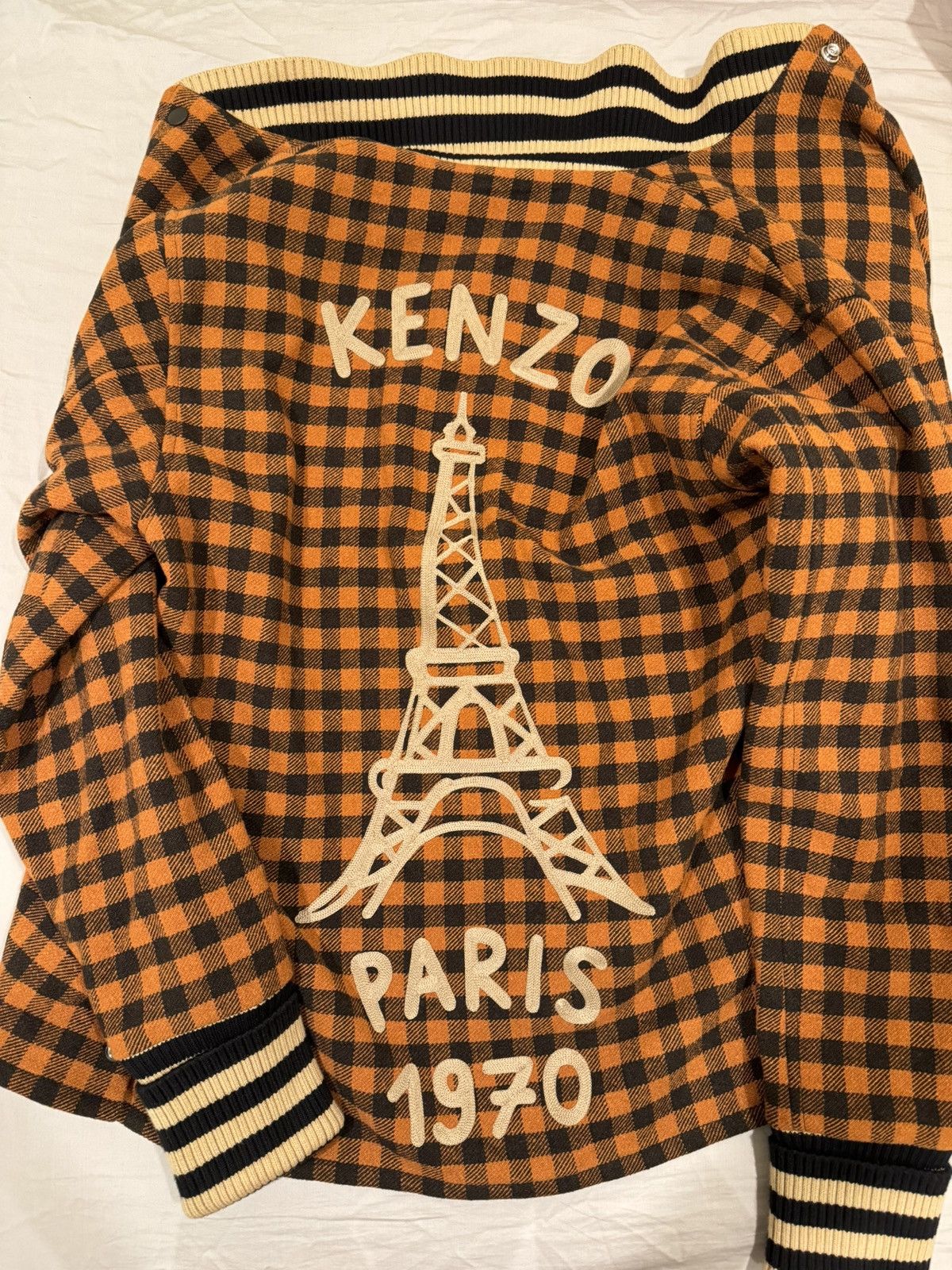 Kenzo Kenzo Varsity Checkered Jacket Size US S / EU 44-46 / 1 - 2 Thumbnail