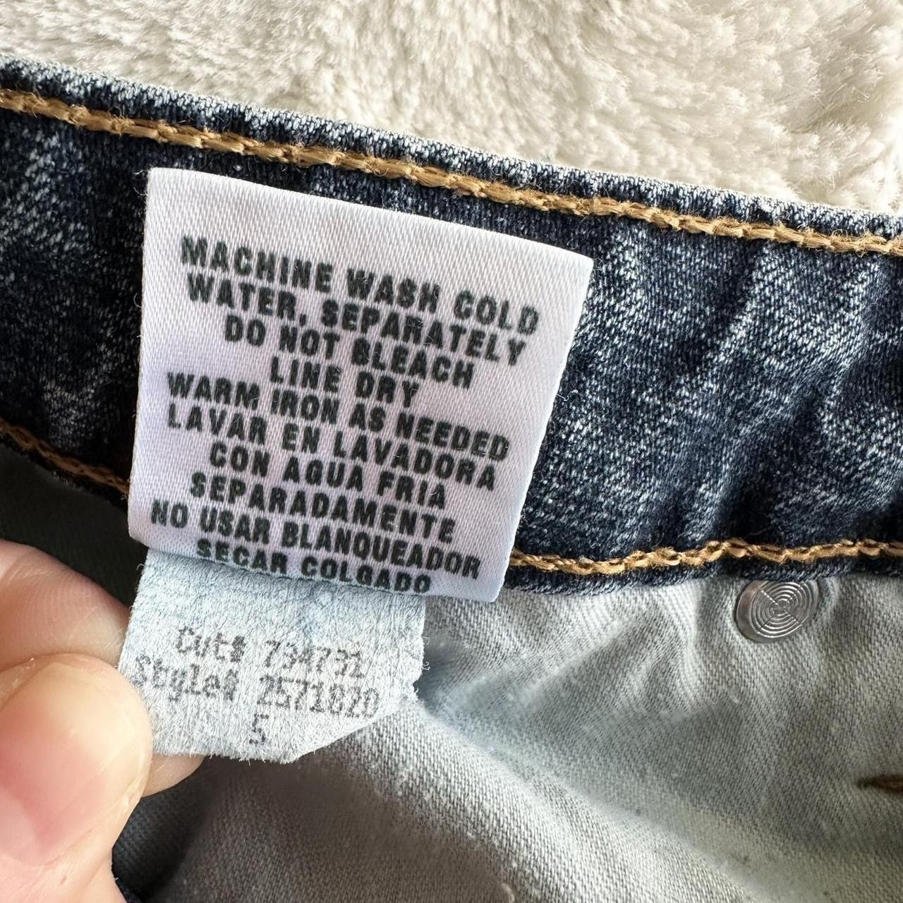 L.E.I. Vintage LEI Jeans Womens Juniors 5 Blue Bootcut Y2K Mid Rise Size 28" / US 6 / IT 42 - 8 Thumbnail