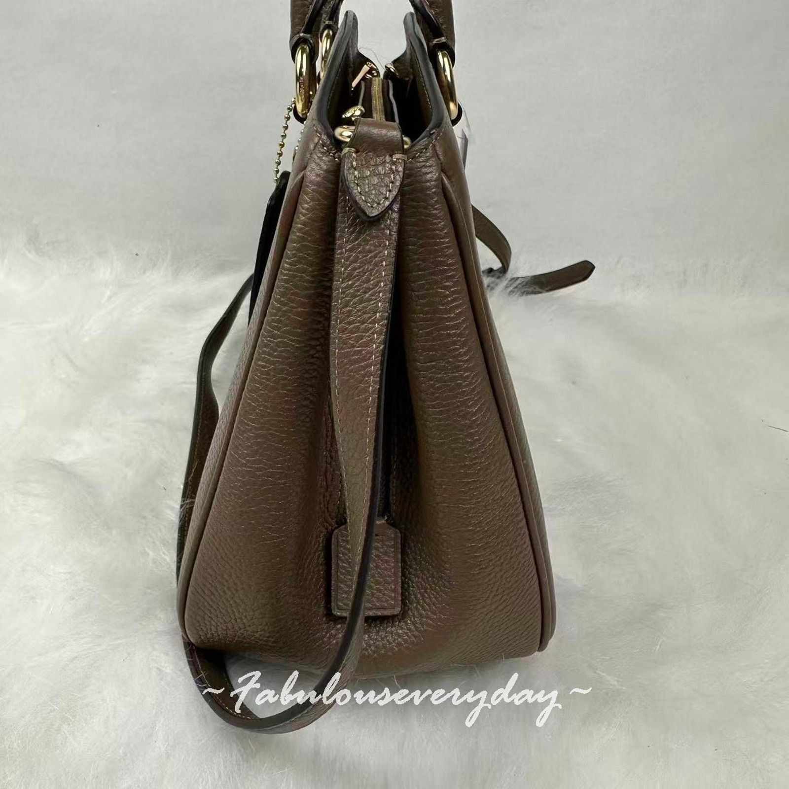 Coach Coach Savannah Carryall Crossbody Leather/Gold/Dark Stone Size ONE SIZE - 2 Thumbnail