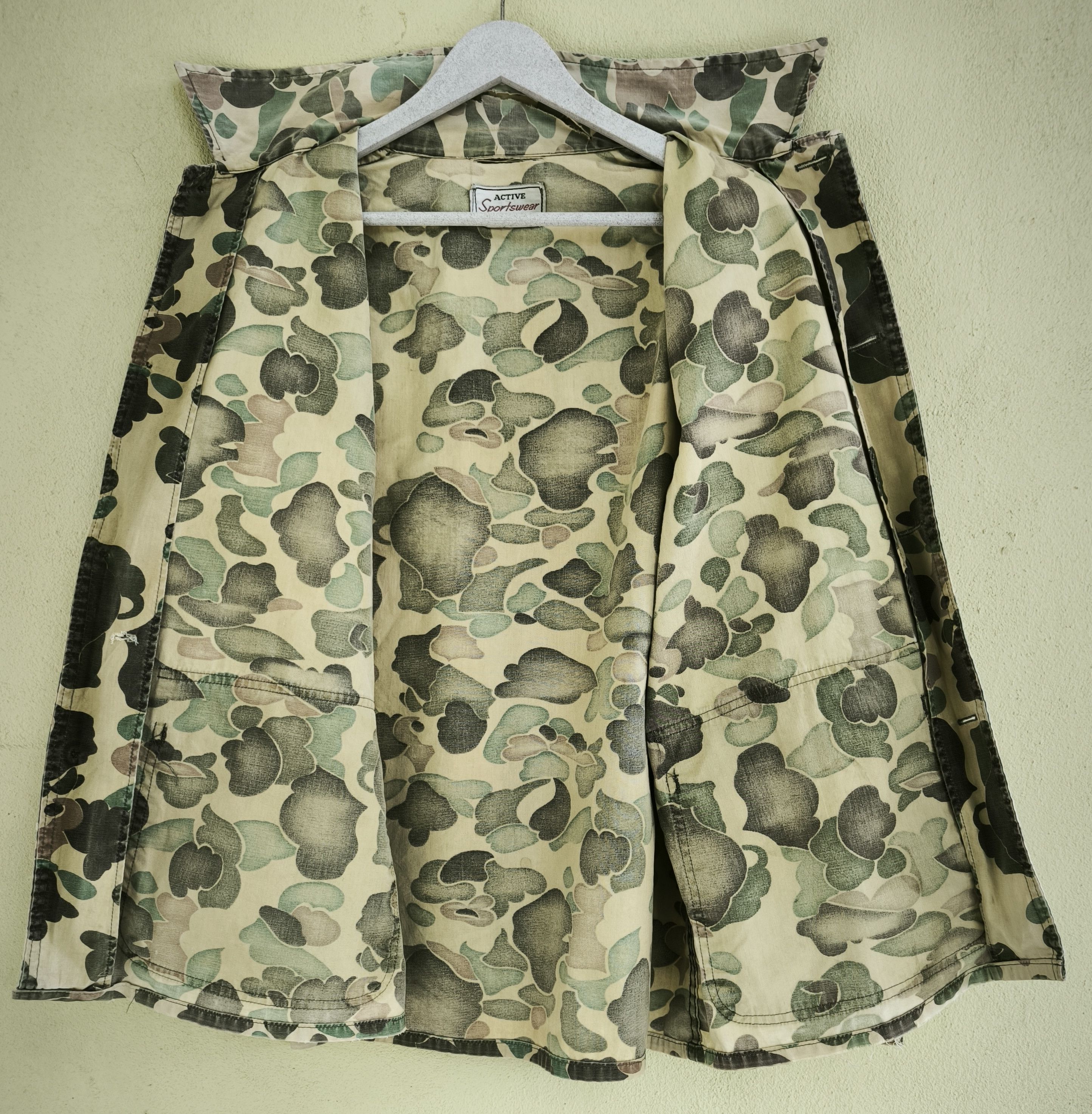 Sears Vtg 70's SEARS, ROEBUCK AND CO duck camo hunting jacket Size US L / EU 52-54 / 3 - 5 Thumbnail