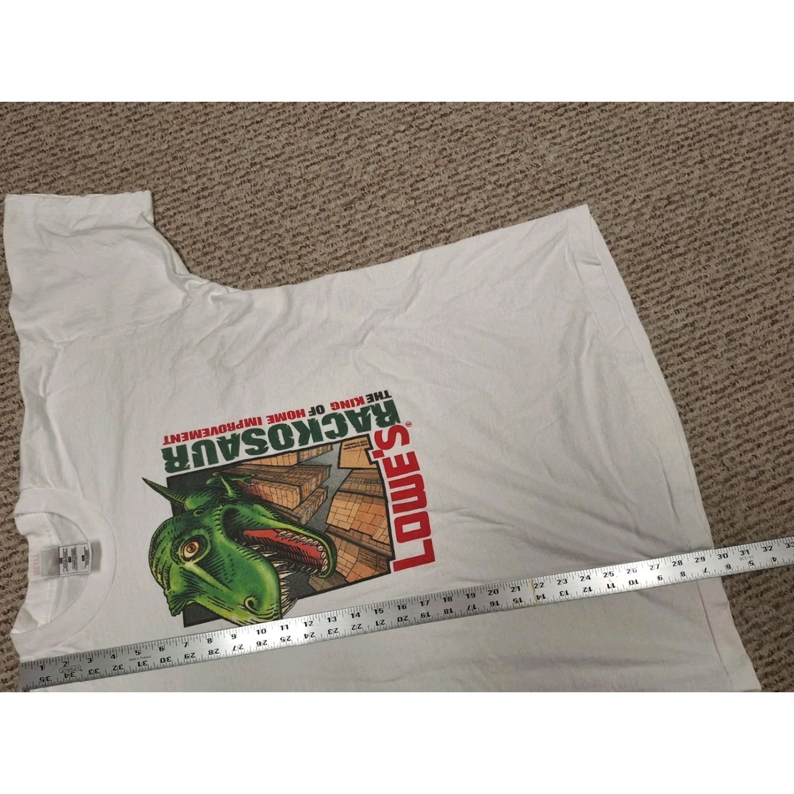 Vintage VINTAGE Lowes Store Dinosaur Shirt XL 90S T Rex Tyrannosaurus Animal Nature Size US XL / EU 56 / 4 - 4 Thumbnail