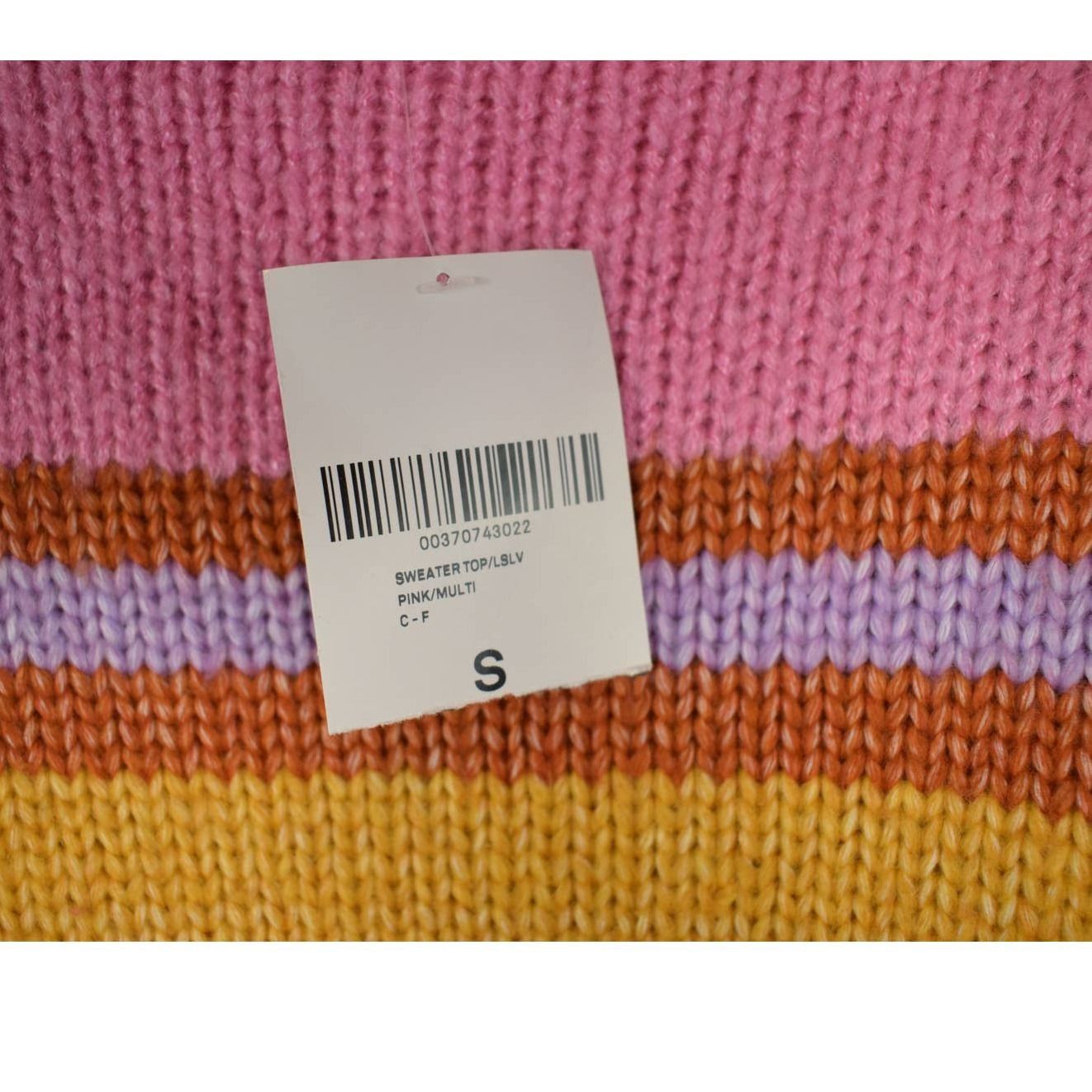 Forever 21 Forever 21 Misses Small Pink Striped Knit Boatneck Sweater N Size S / US 4 / IT 40 - 4 Thumbnail