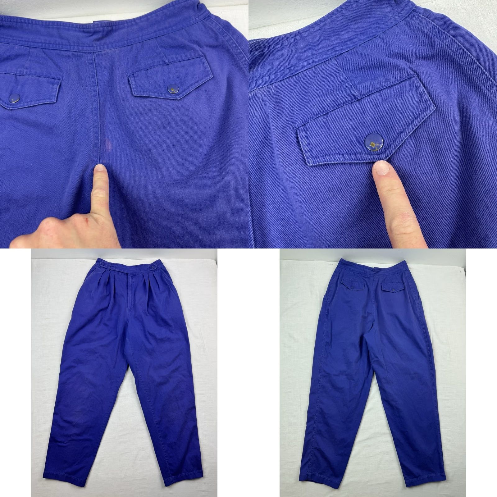 Vintage VINTAGE Cirage Pants Womens 10 High Waisted Hipster Mom Casual USA 80s Chino Purple Size 32" / US 10 / IT 46 - 11 Thumbnail