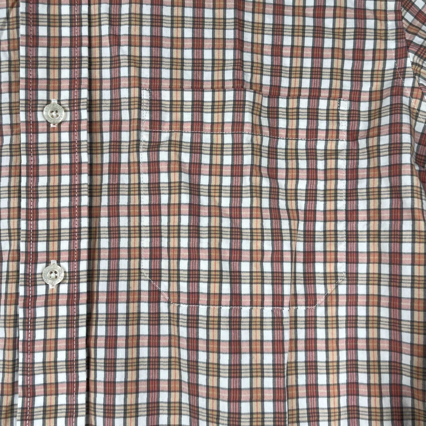 Pendleton Pendleton Shirt Small Orange Plaid Button-Up Long Sleeve Casual Mens Size US S / EU 44-46 / 1 - 3 Thumbnail
