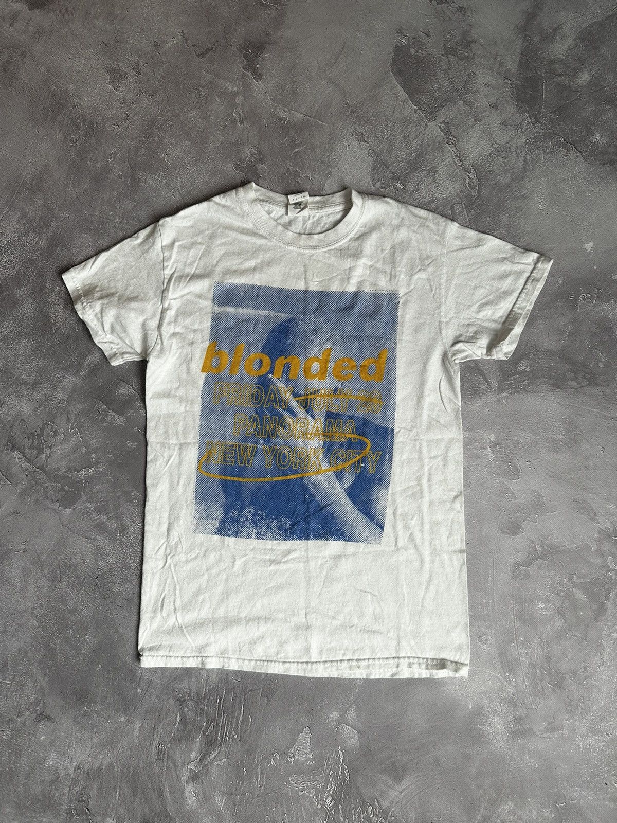 image of Frank Ocean Blonde Tour Merch T-Shirt in White, Men's (Size Small)