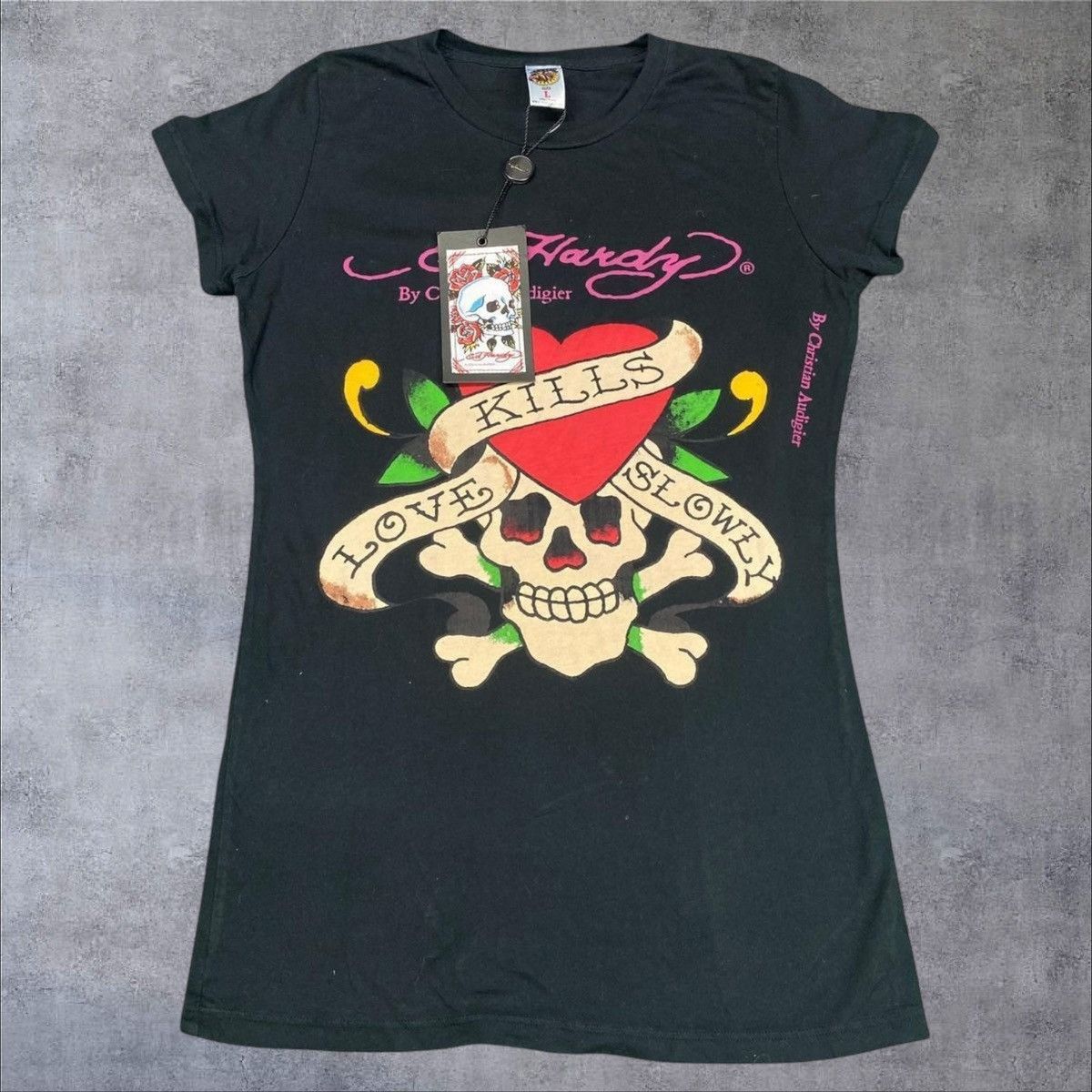 Ed Hardy × Vintage NWT Vintage Ed Hardy Shirt Size L / US 10 / IT 46 - 1 Thumbnail