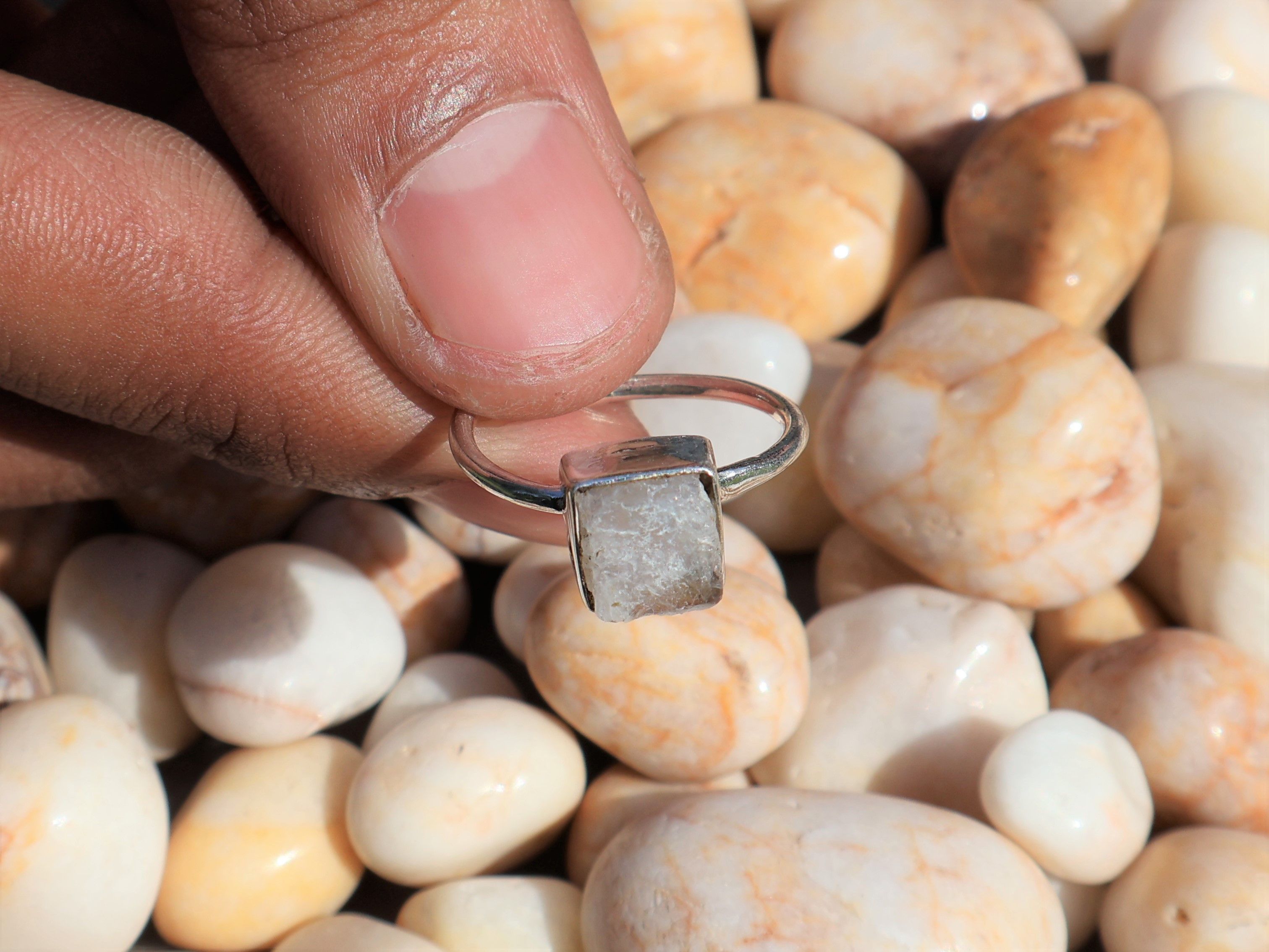Handmade Moonstone Ring, 925 Sterling Silver Jewelry, Handmade Ring Size ONE SIZE - 4 Thumbnail