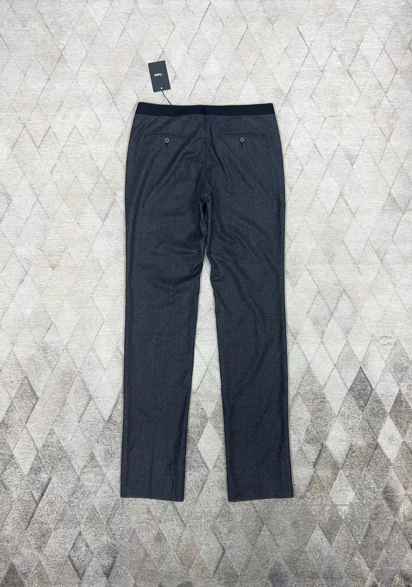 Ermenegildo Zegna Zegna Dark Gray Woolen Suit Pants. Size US 34 / EU 50 - 6 Thumbnail