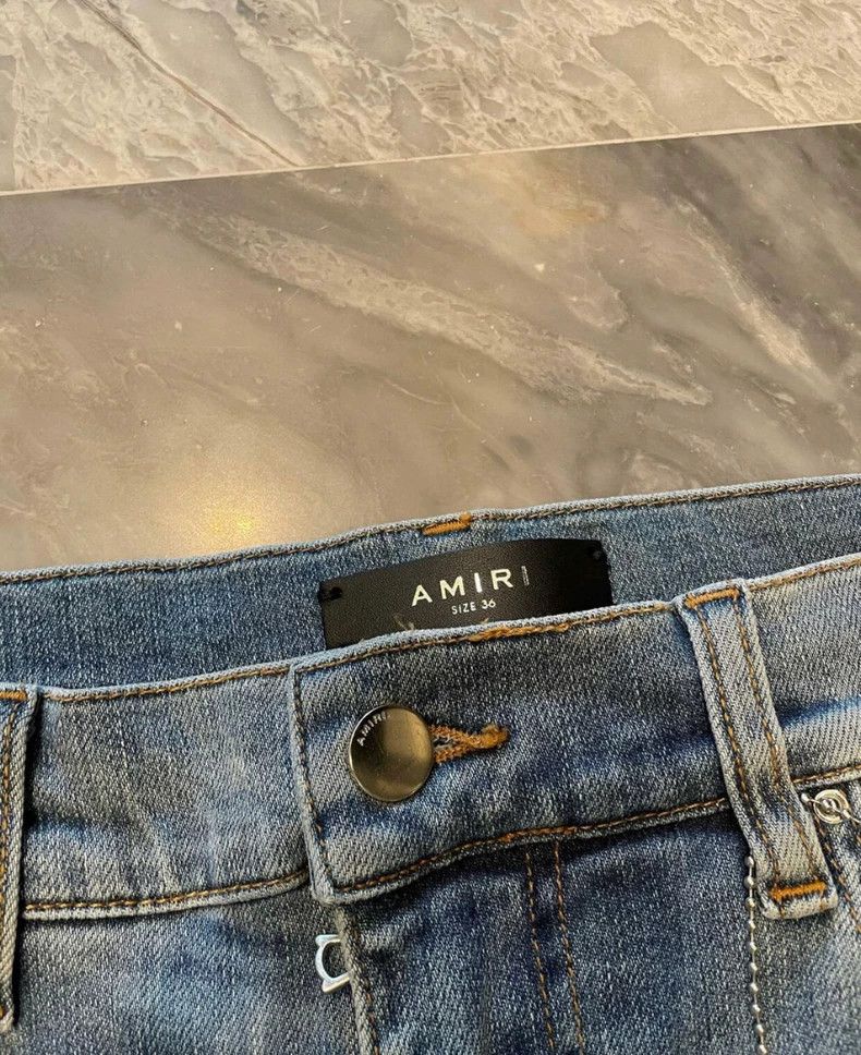 Amiri Amiri diverse distressed blue jeans Size US 36 / EU 52 - 2 Thumbnail