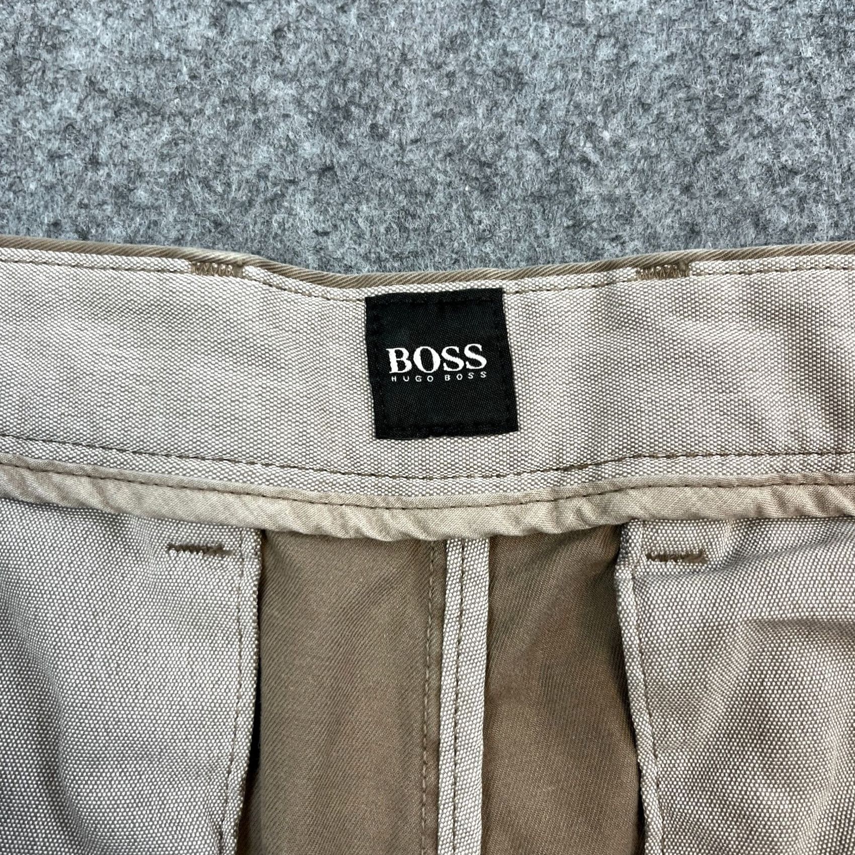 Hugo Boss Hugo Boss Chino Trousers Mens Regular 38 Beige Stretch 5-Pocket Design Tapered Front Flat New title Size US 38 / EU 54 - 7 Thumbnail