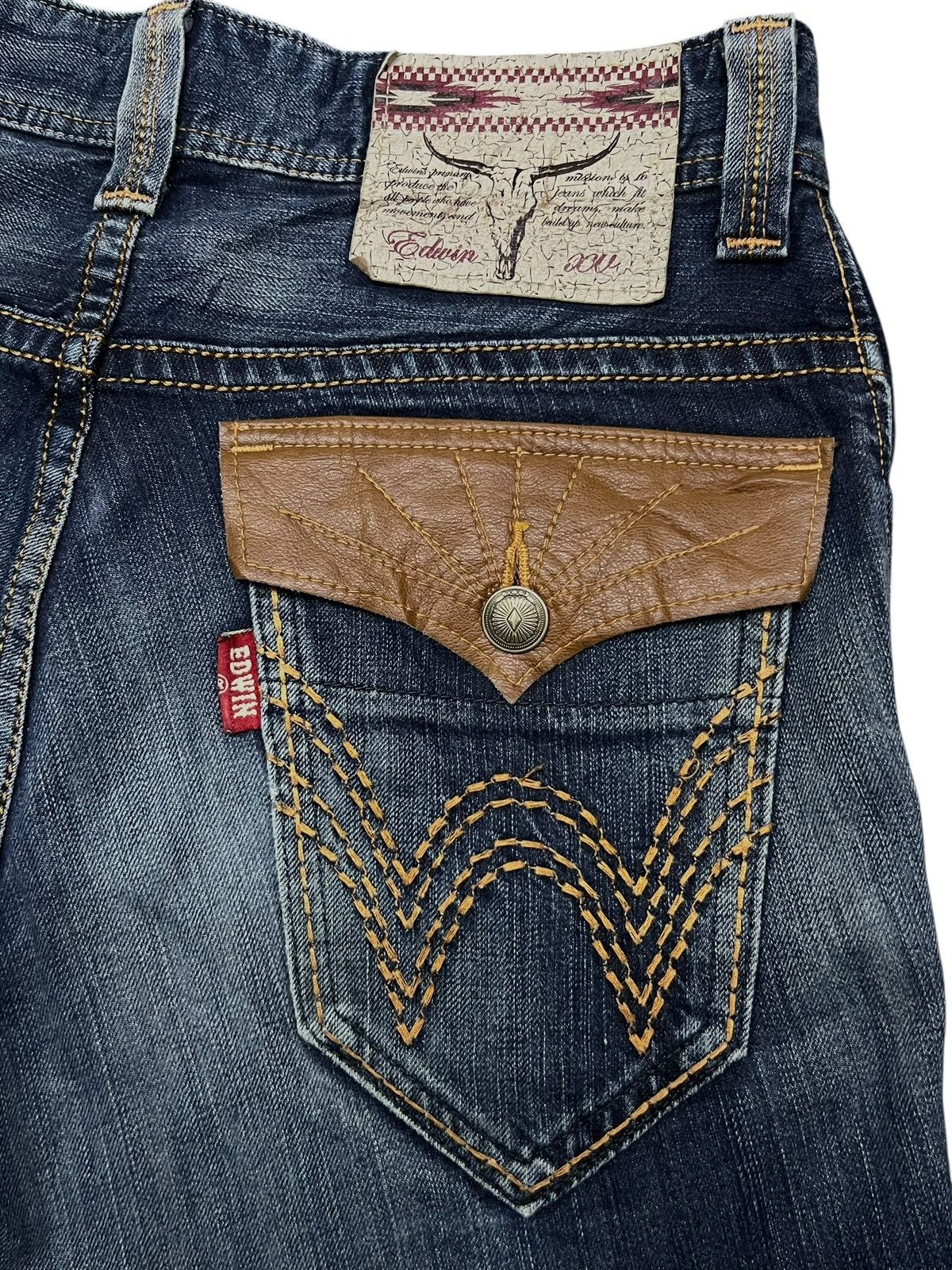 Edwin Bootcut Vintage Edwin 431XVS XXI Japan - Faded Wash Jeans Size US 32 / EU 48 - 8 Thumbnail