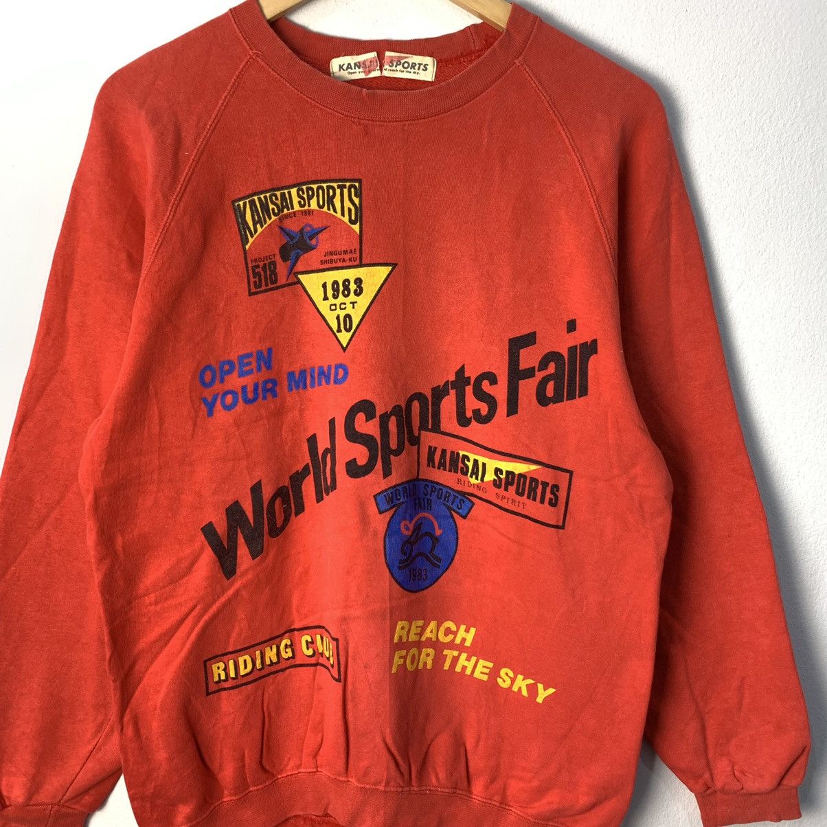 Kansai Yamamoto RARE Vtg Kansai Yamamoto sport big logo sweatshirt Size US S / EU 44-46 / 1 - 4 Thumbnail