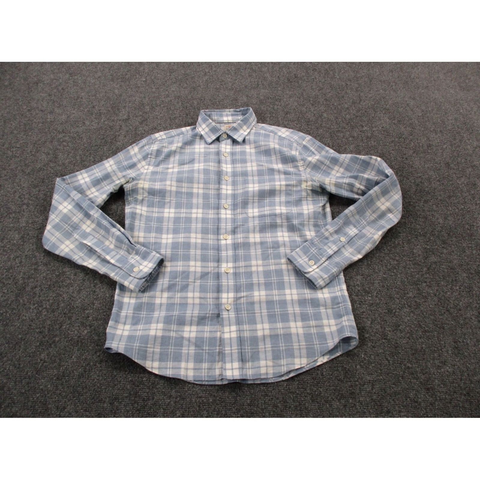 Faherty Faherty Shirt Mens XS Blue Plaid Lightweight Button-Up Casual Preppy Classic Outdoor Modern Fit Shirtxs? Size US XS / EU 42 / 0 - 2 Thumbnail