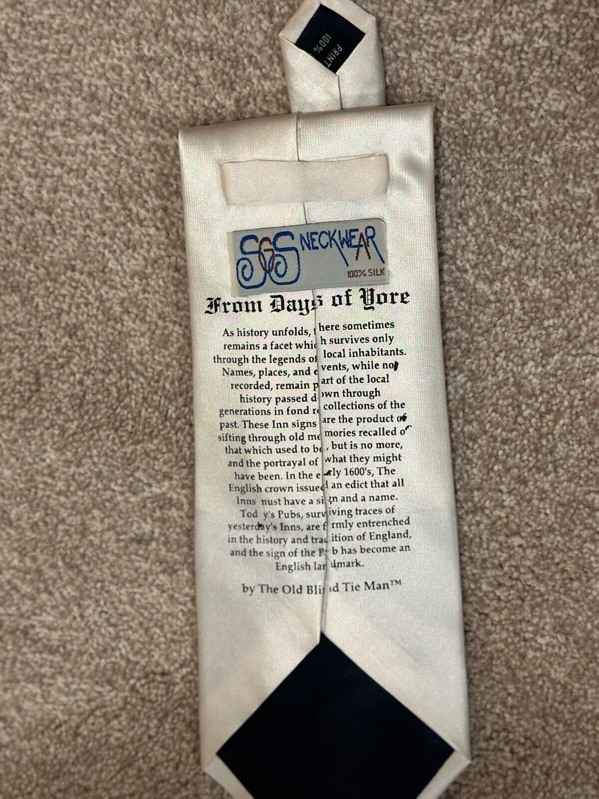 Vintage VTG From the Days of Yore Jack-Ass’s Inn Necktie 100% Silk Size ONE SIZE - 1 Preview
