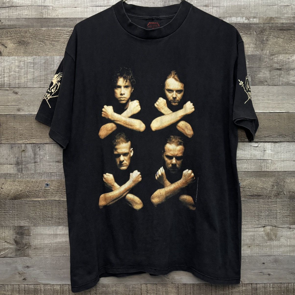 Vintage Vintage 1994 Birth School Metallica Death Band tee Size US XL / EU 56 / 4 - 1 Thumbnail
