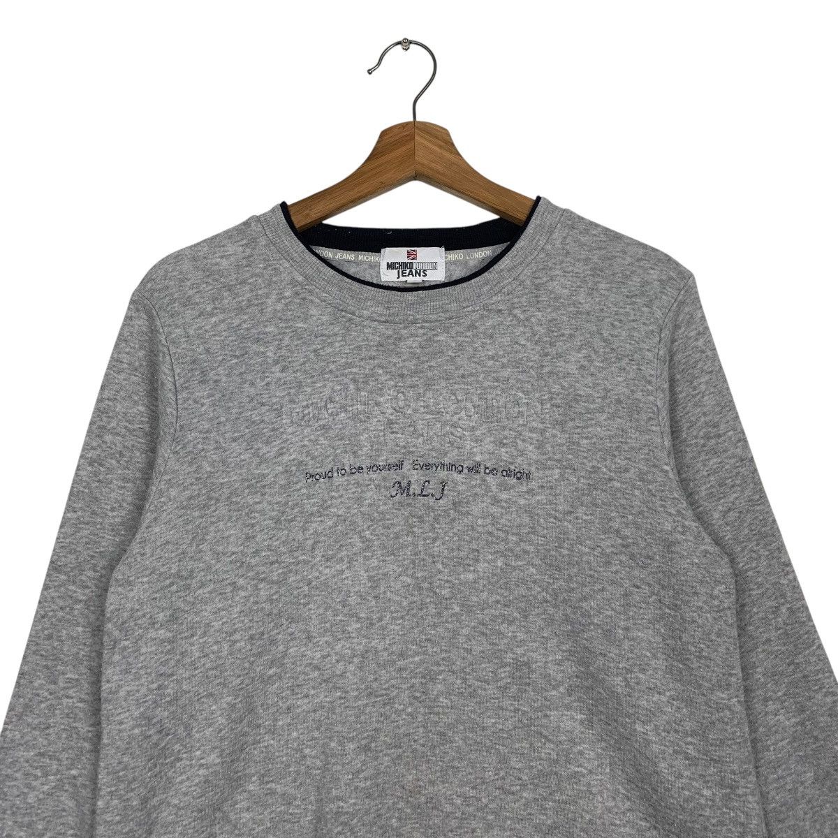 Michiko Koshino London Michiko London Jeans Big Logo Sweatshirt Size US L / EU 52-54 / 3 - 2 Thumbnail