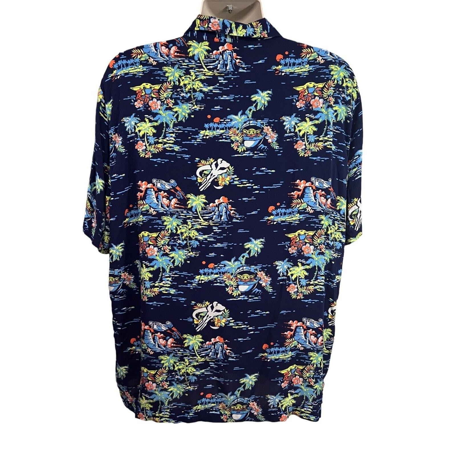 Star Wars Star Wars Mandalorian Blue Hawaiian Button Shirt 2XL Pocket Size US XXL / EU 58 / 5 - 2 Thumbnail