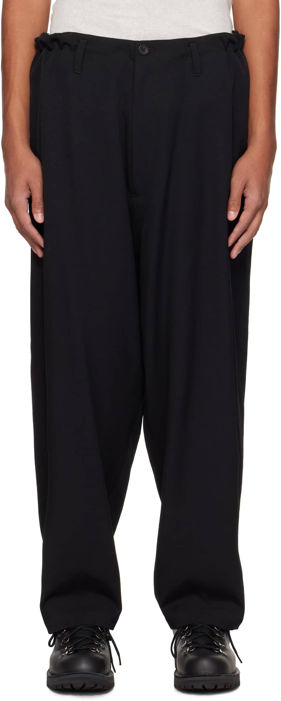 Yohji Yamamoto Yohji Yamamoto Drawstring Pants Navy Size US 34 / EU 50 - 13 Thumbnail
