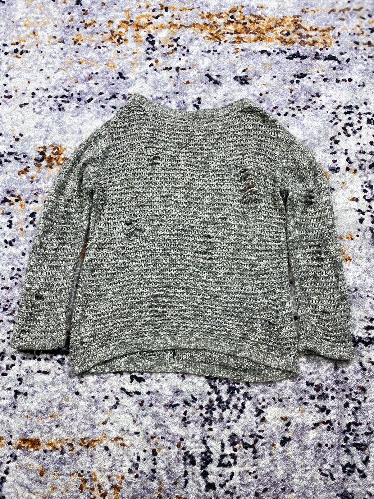 Japanese Brand Japense E Distressed Knit Sweater Punkstyle Size US M / EU 48-50 / 2 - 3 Thumbnail