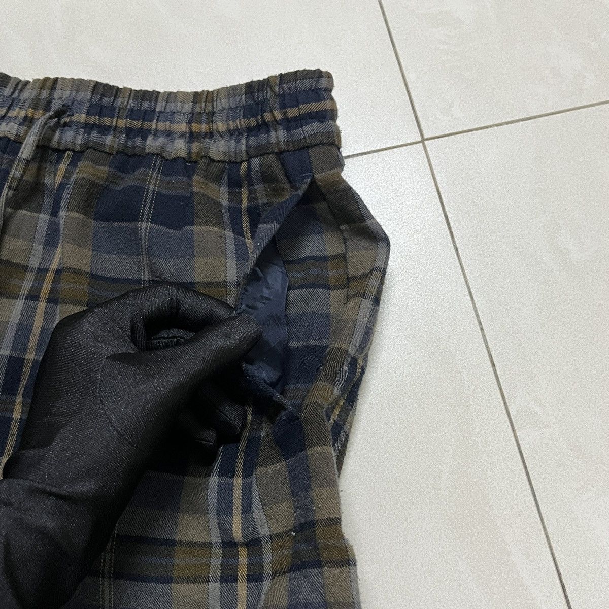 Designer × GU × Japanese Brand GU Checkered Baggy Pants/Trouser Size 27" / US 4 / IT 40 - 4 Thumbnail