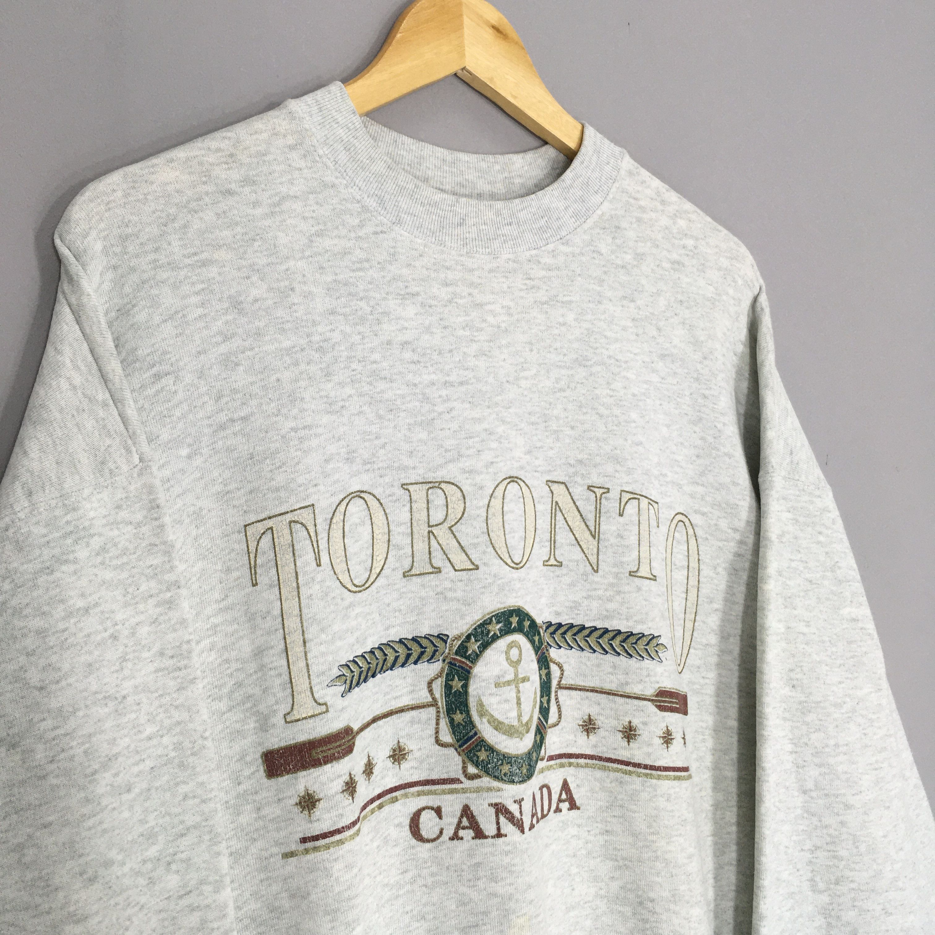 Vintage Vintage 90s Toronto City Canada Sweatshirt XLarge Size US XL / EU 56 / 4 - 3 Thumbnail