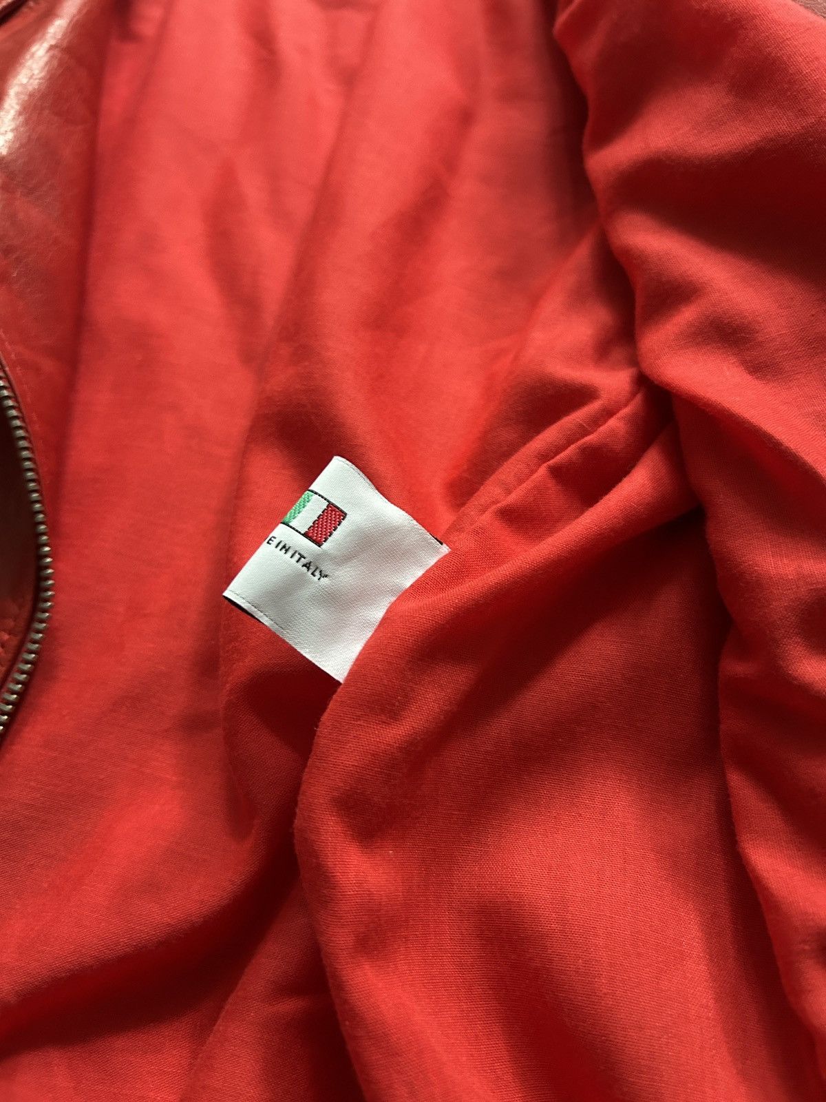 Vera Pelle Vera Pele Rare red leather biker jacket y2k womens Size S / US 4 / IT 40 - 7 Thumbnail