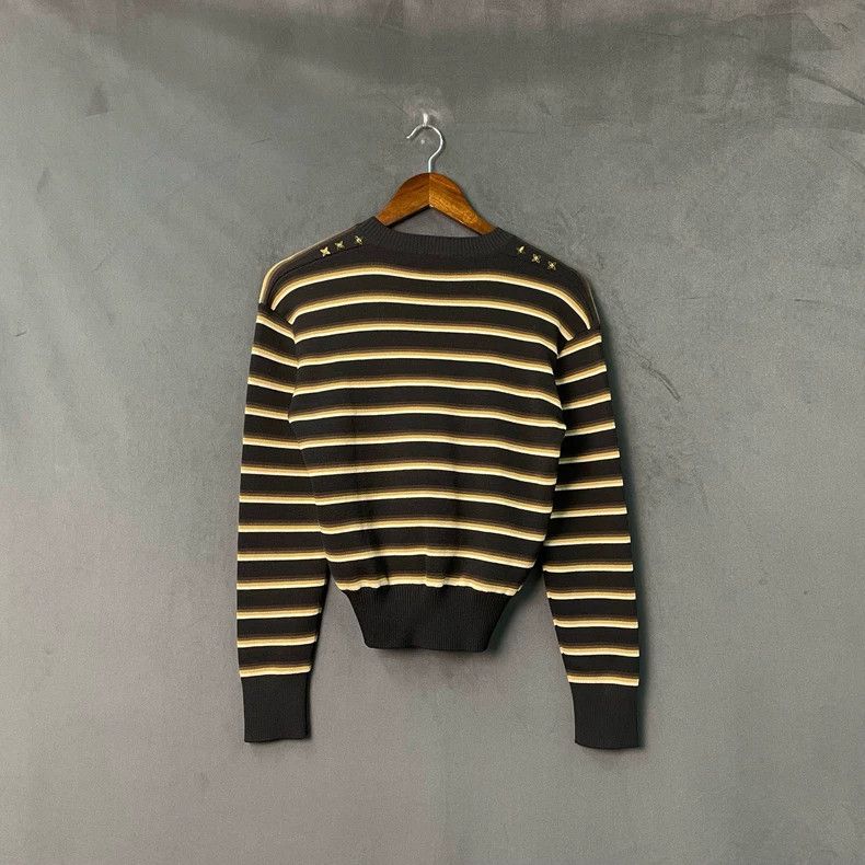 Louis Vuitton Louis Vuitton Black brown star striped sweater Size S / US 4 / IT 40 - 2 Thumbnail