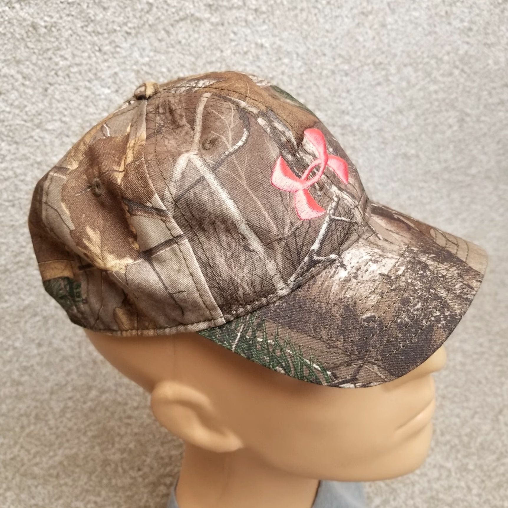 Under Armour Under Armour Camo Cap Hat Womens Brown Pink Logo Snap back Adjustable Hunting Cap Size ONE SIZE - 5 Thumbnail