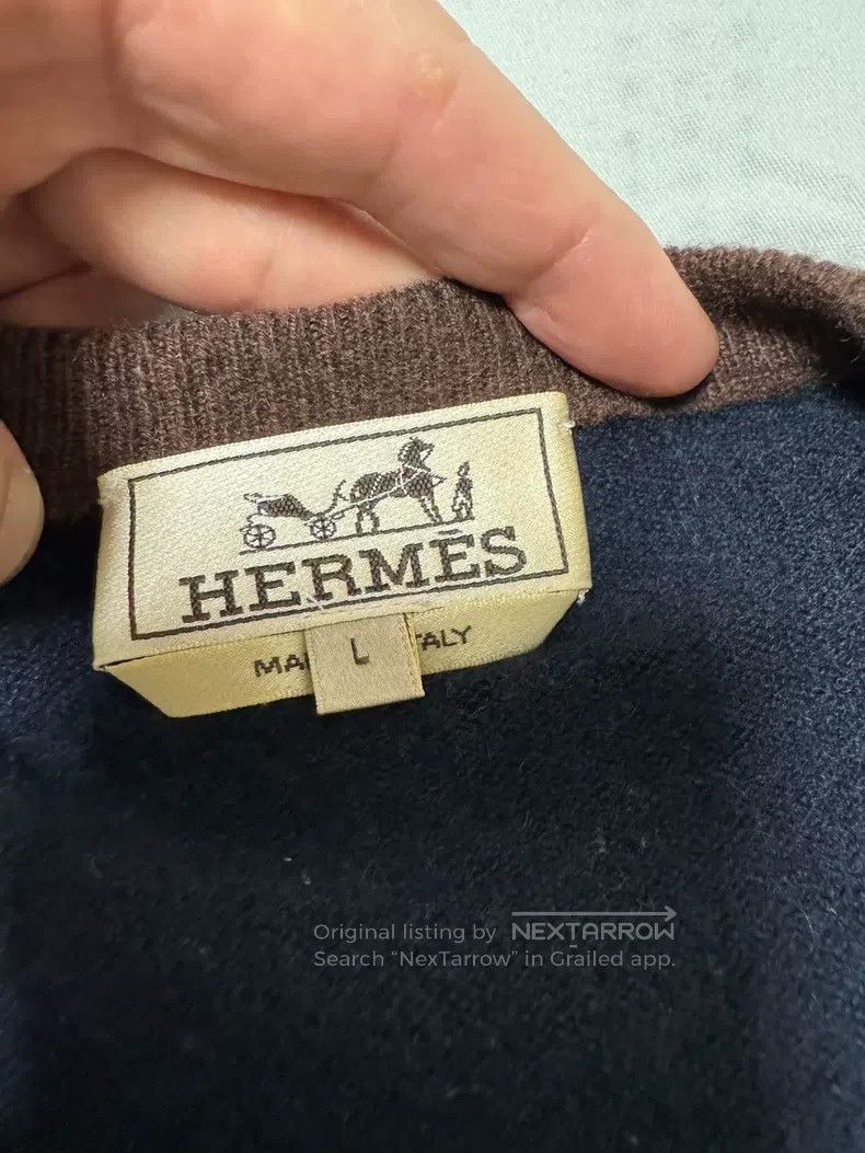 Hermes Hermes Cashmere sweater 100% goat cashmere Size US L / EU 52-54 / 3 - 7 Thumbnail