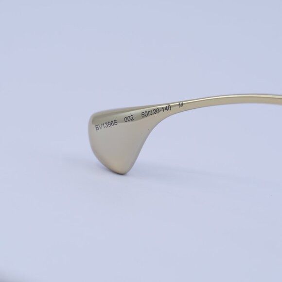 Bottega Veneta Bottega Veneta BV1396S 002 Sunglasses Gold Round Frame Size ONE SIZE - 8 Thumbnail