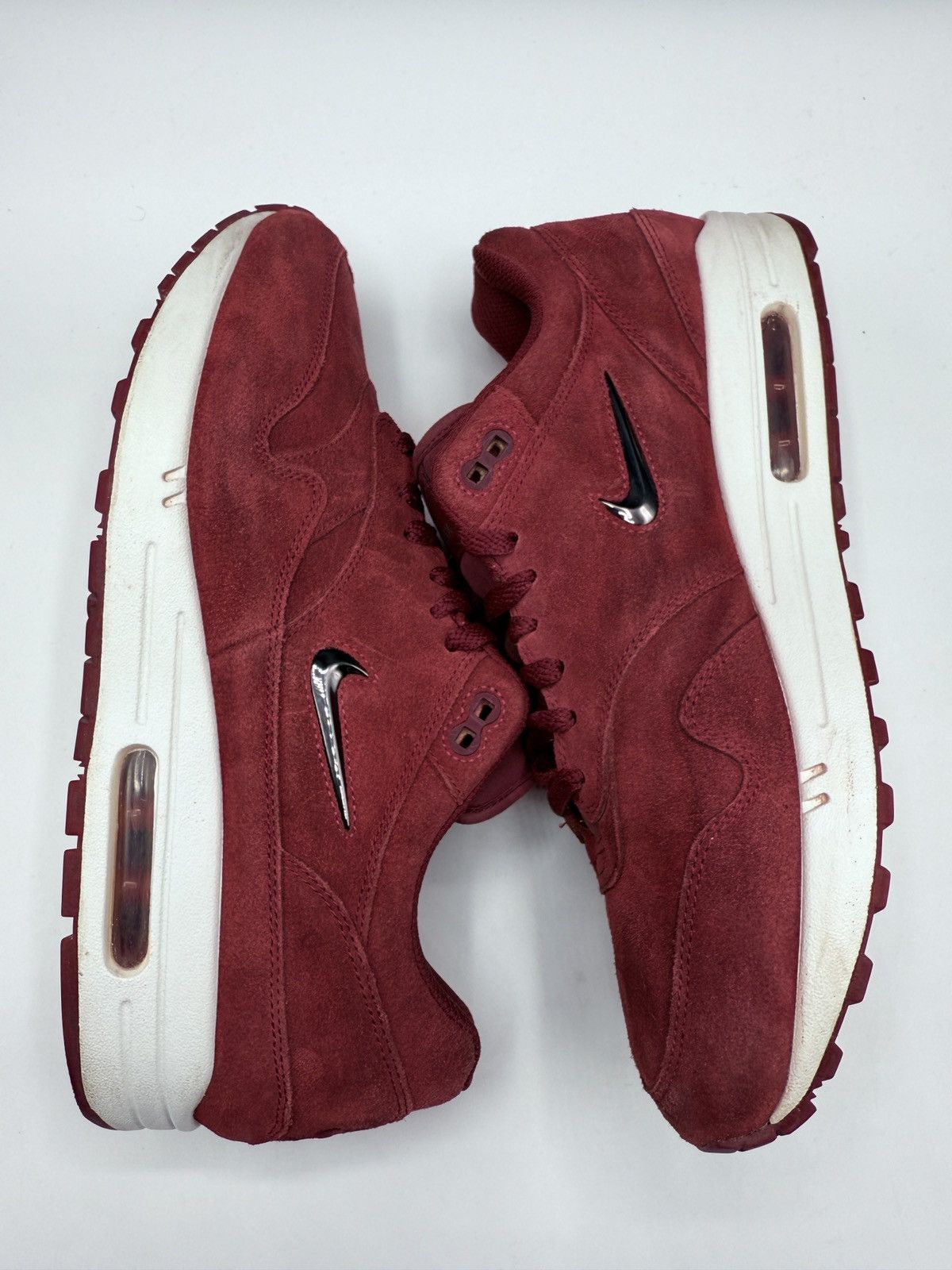 Nike Nike Air Max 1 Premium Jewel Team Red Size 10.5 918354-600 Size US 10.5 / EU 43-44 - 2 Thumbnail