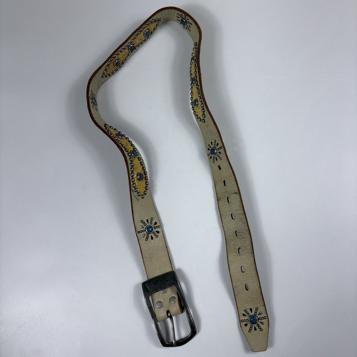 Vintage Vintage studded leather belt Size ONE SIZE - 6 Thumbnail