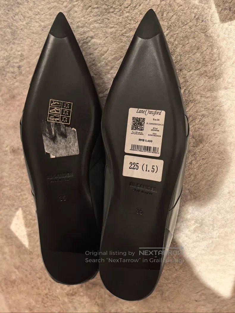 Jil Sander Jil Sander Pointed leather flats Size US 4.5 / IT 34.5 - 2 Thumbnail