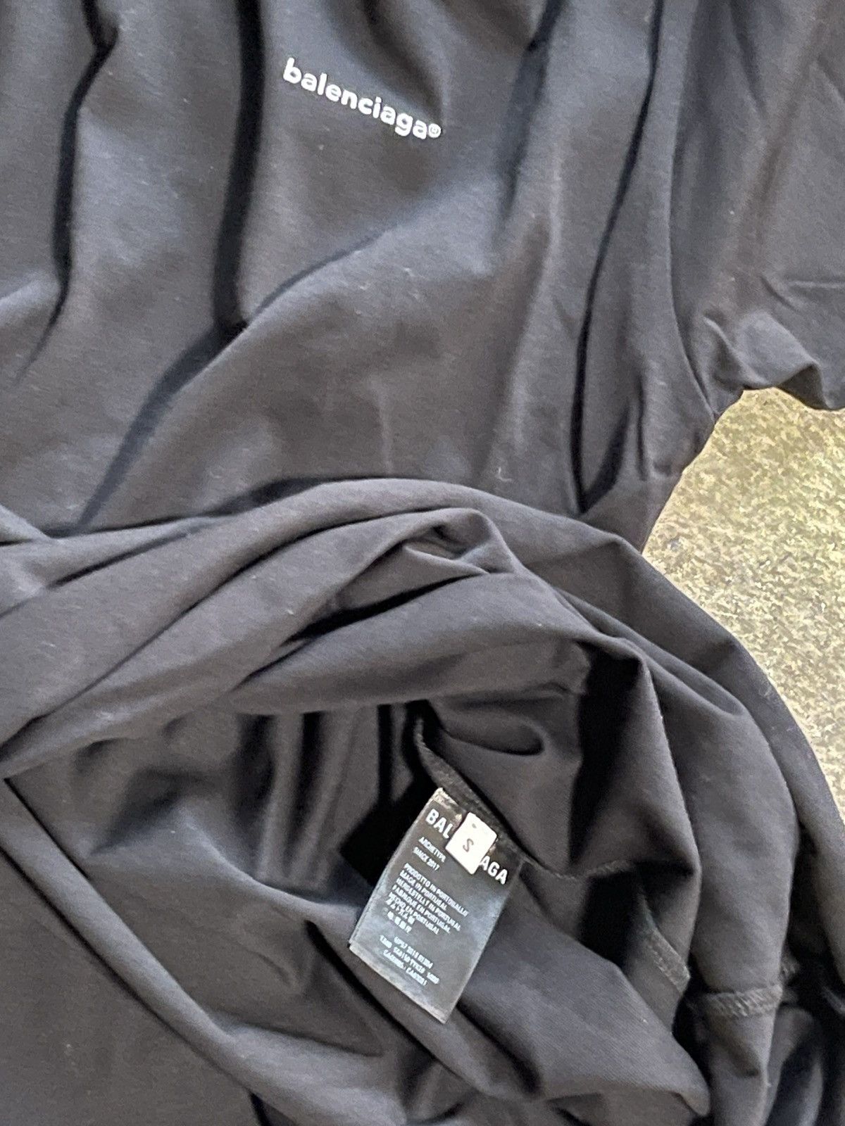 Balenciaga Balenciaga Black Tee Size US S / EU 44-46 / 1 - 5 Thumbnail