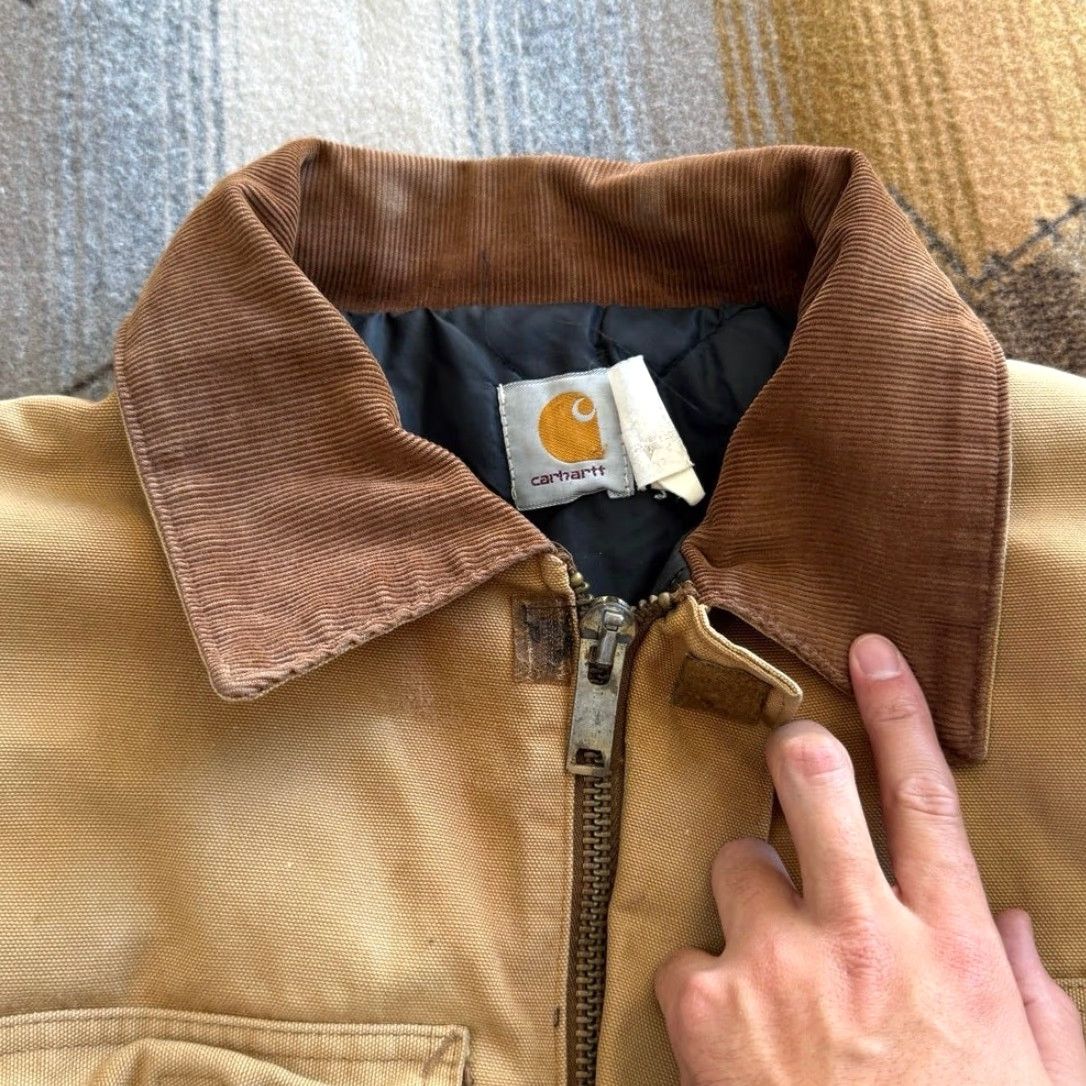 Carhartt VINTAGE Carhartt CQ186 Quilt Lined Chore Jacket Regular Size 50 Brown Distressed Workwear 90s Men Jacket Size US M / EU 48-50 / 2 - 5 Thumbnail
