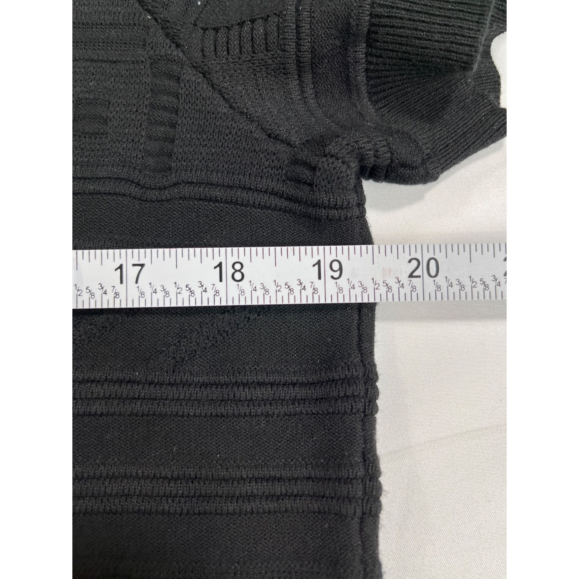 Banana Republic Banana Republic SKU 7650 Black Short Sleeve Knit Dress Size Size L / US 10 / IT 46 - 4 Thumbnail