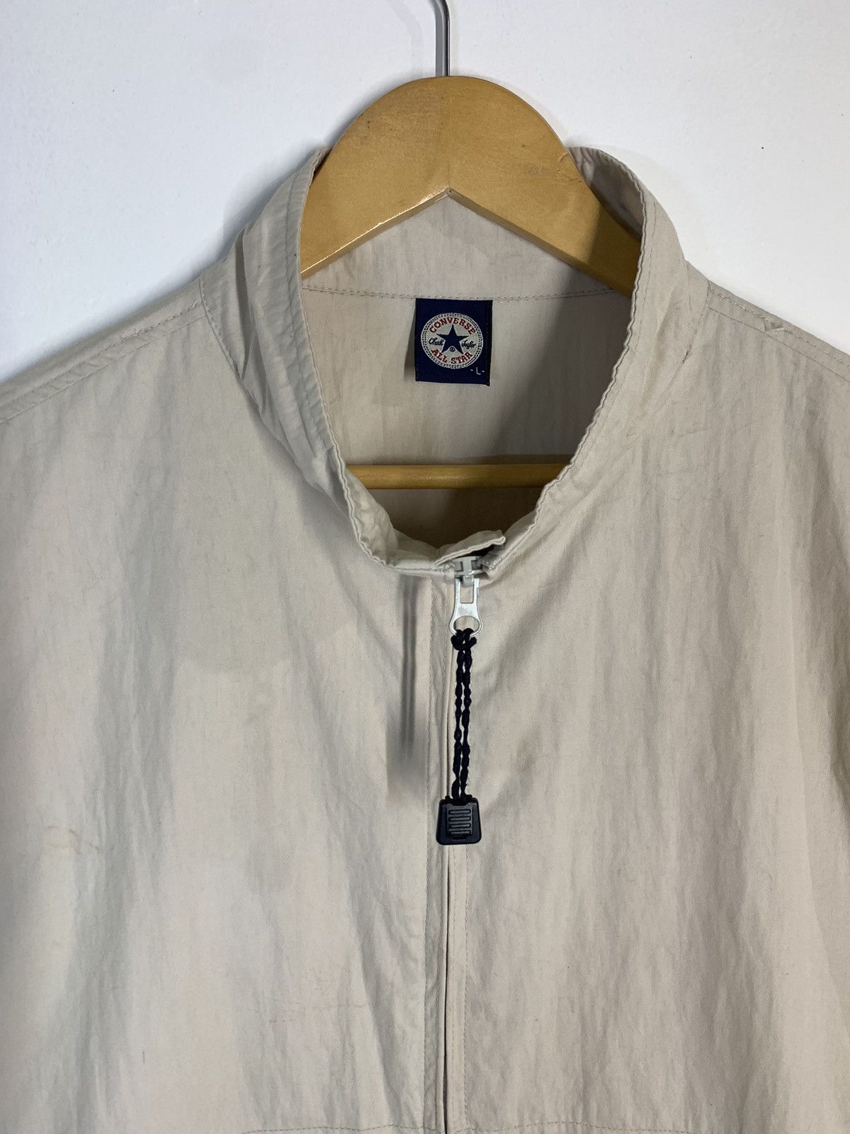 Converse × Vintage Vintage Converse Full Zip Lightweight Jacket Size US L / EU 52-54 / 3 - 2 Thumbnail