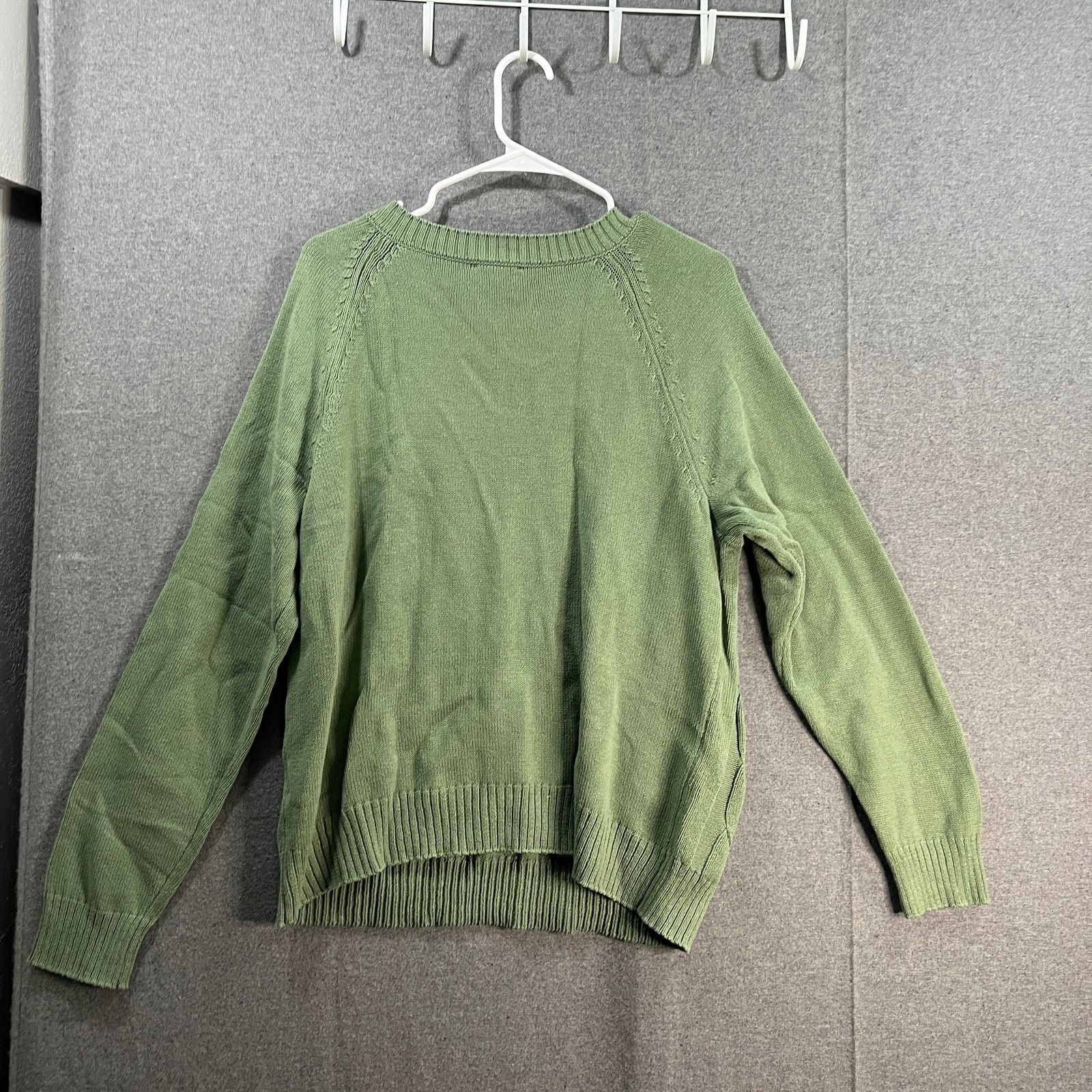 Other Candace Cameron Bure Cable Knit V-Neck Sweater Size M / US 6-8 / IT 42-44 - 2 Thumbnail