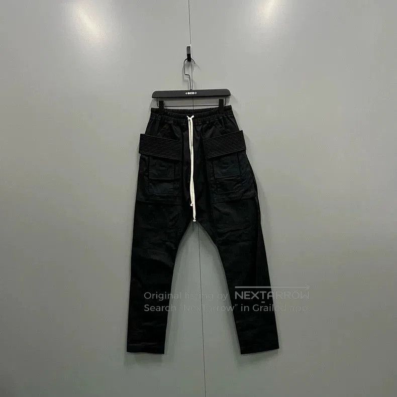 Rick Owens Black Rick Owens Corduroy Cargo Pants. Size US 30 / EU 46 - 1 Thumbnail