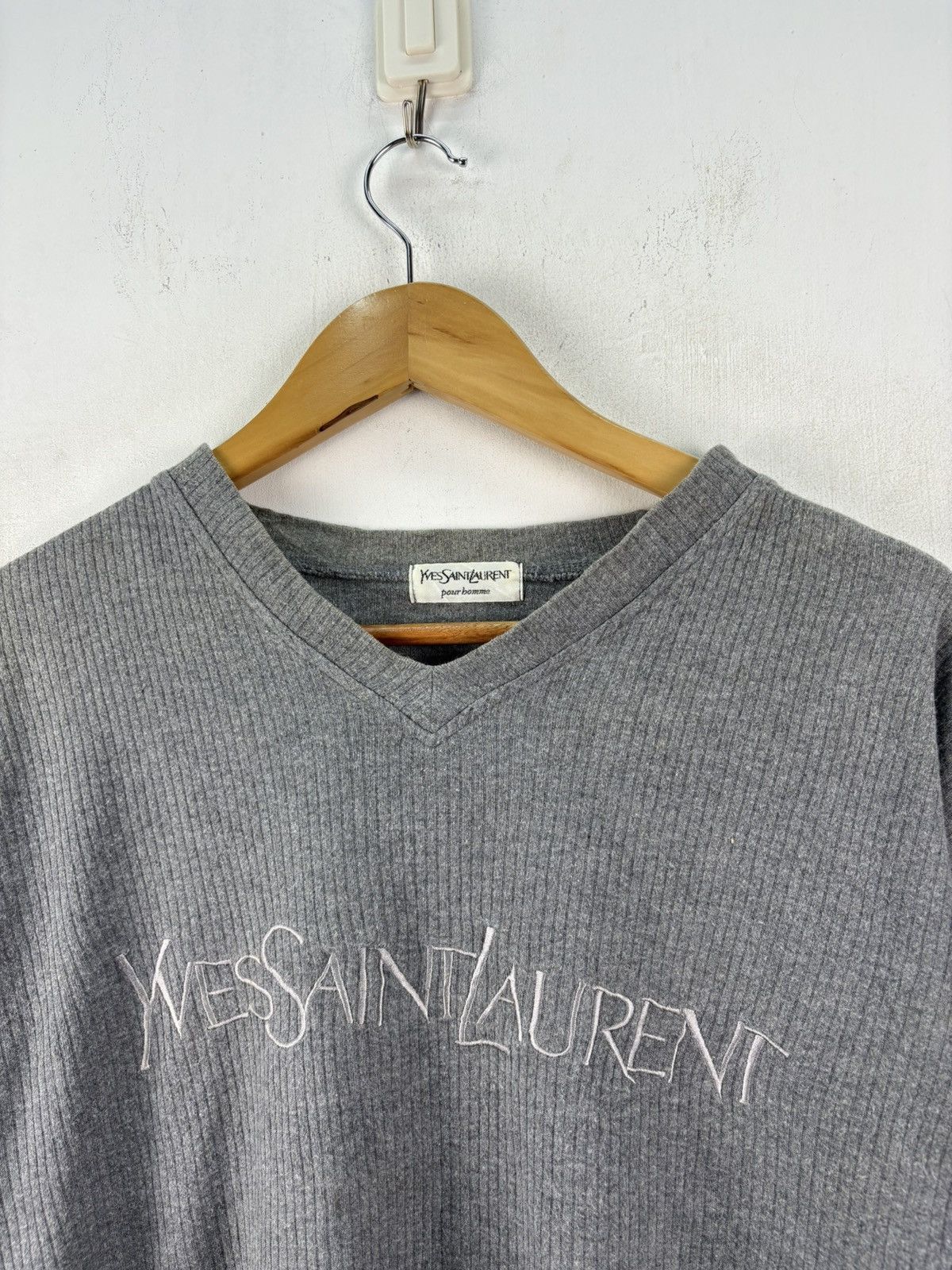 Yves Saint Laurent Vintage Yves Saint Laurent Boxy TShirt Size US L / EU 52-54 / 3 - 2 Thumbnail