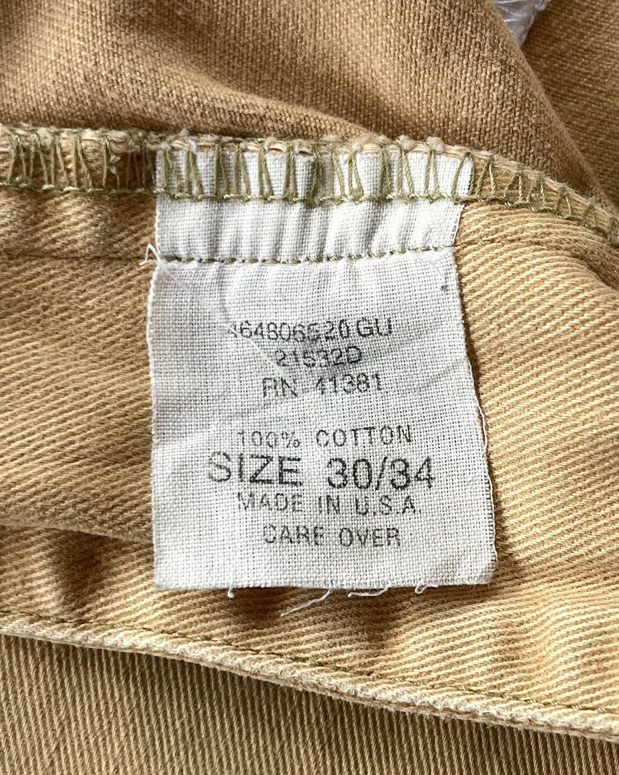 RRL Ralph Lauren 90s RRL Khaki Chino Wide Leg Fit Size US 30 / EU 46 - 4 Thumbnail