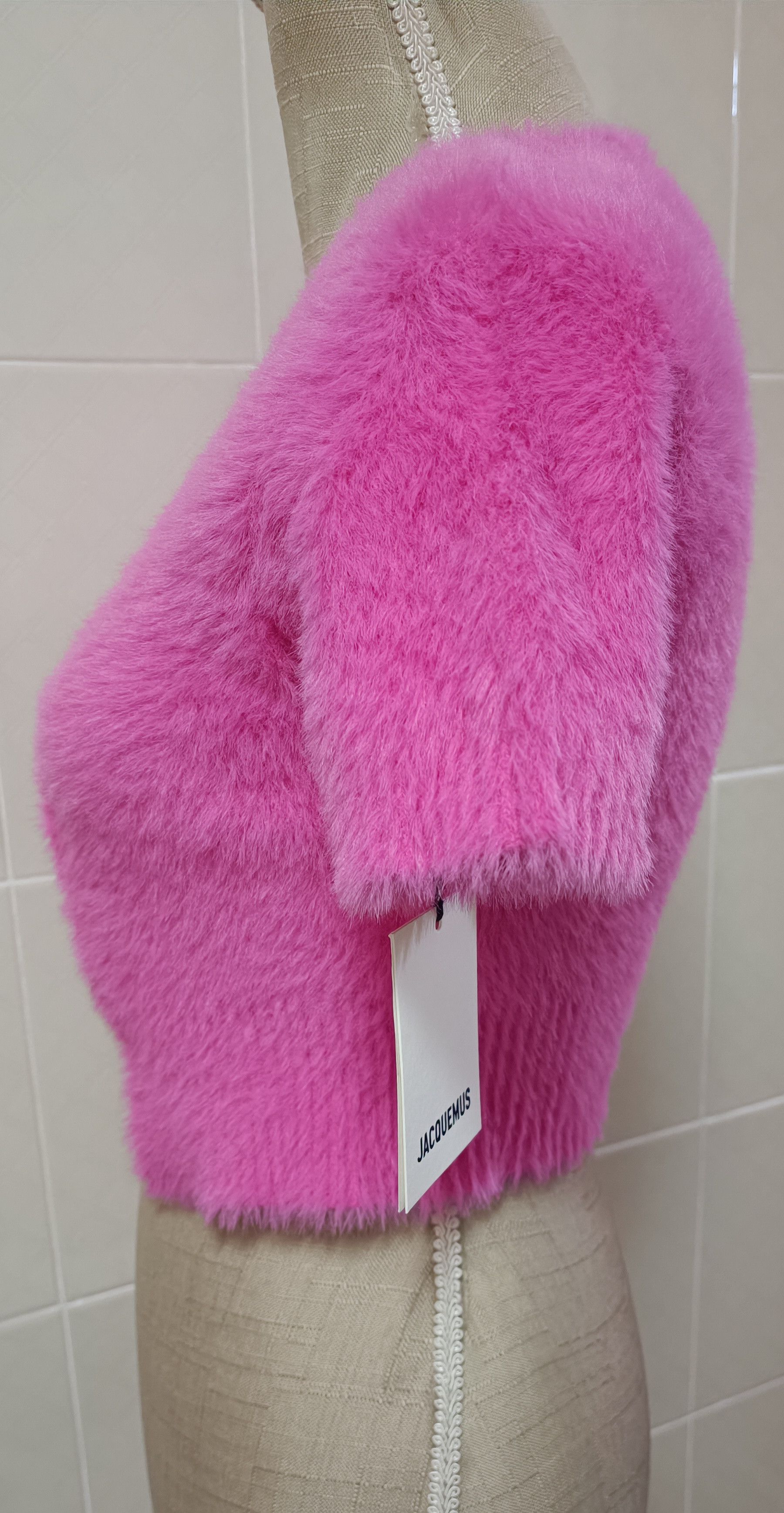 Jacquemus Pink / fuchsia top - synthetic mohair or synthetic hair Size M / US 6-8 / IT 42-44 - 2 Thumbnail