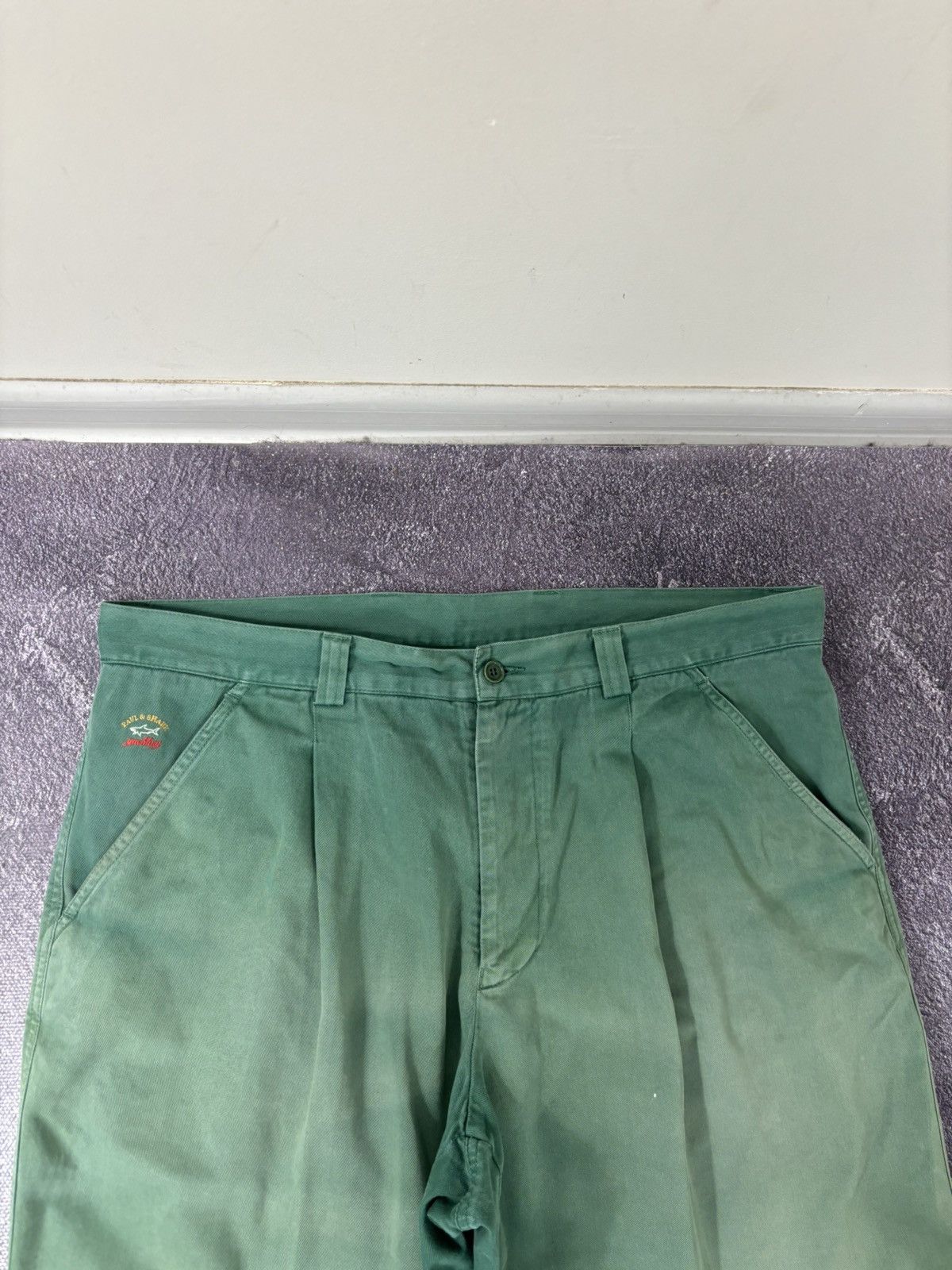 Paul & Shark Vintage Paul & Shark Yachting Men’s Faded Green Shorts Size US 40 / EU 56 - 8 Thumbnail