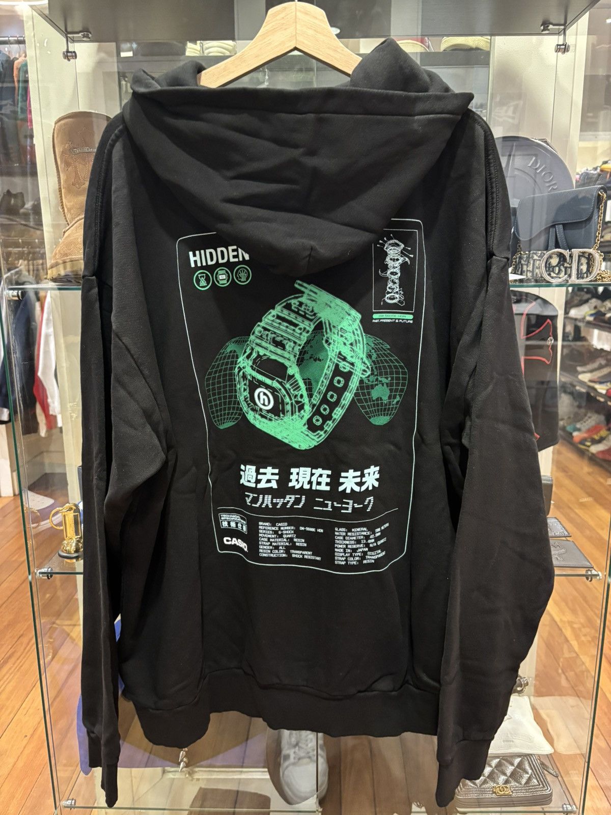 HIDDEN Hidden NY Casio G-Shock Hooded Sweatshirt Size US XXL / EU 58 / 5 - 2 Thumbnail