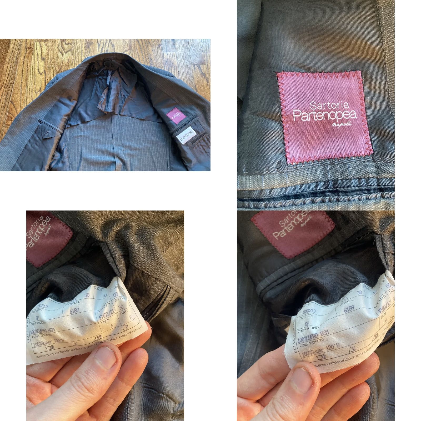 Sartoria Partenopea Sartoria Partenopea Blazer Shirt? Size 40R - 9 Thumbnail