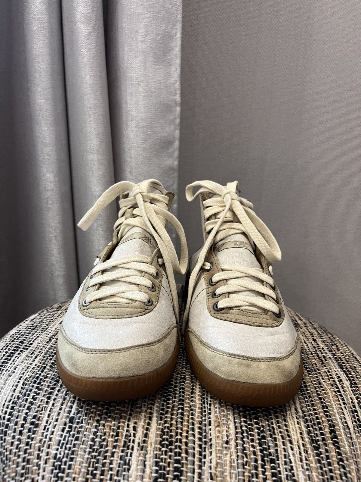 Vintage Vintage Clozed Leather Sneakers white BW Sport style hype Size US 10 / IT 40 - 3 Thumbnail